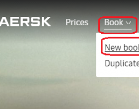 Các bước đặt booking trên website hãng tàu MAERSK (MSK).